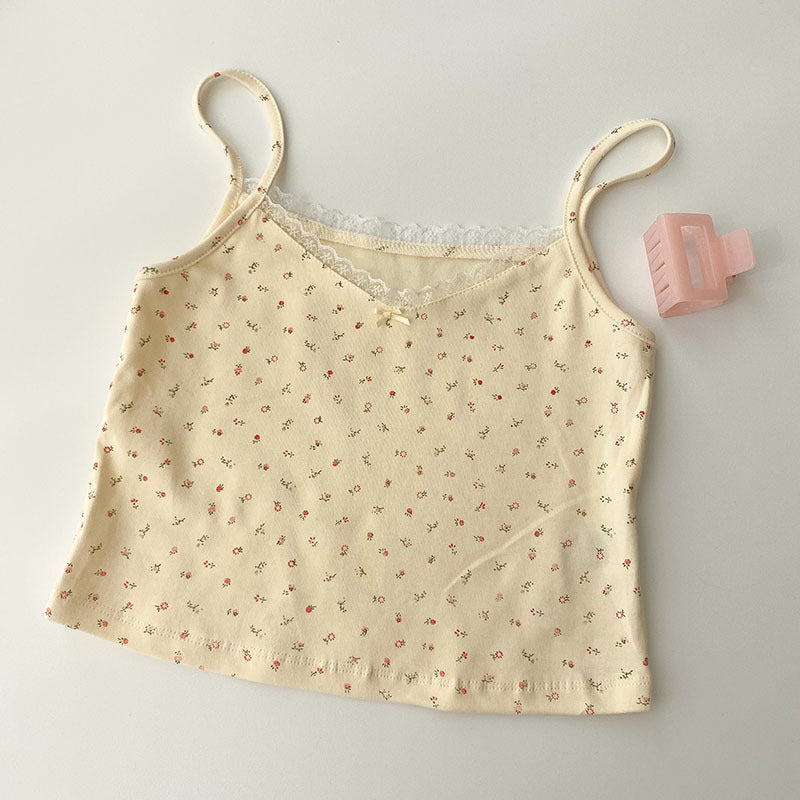 Camisole Women's Tops Summer Short Tops New Vintage Lace Slim Warm Ladies Bottoming Cute Tops For Women Camis - [[{"value":"{{ Babyvera Babyvera  }}"}]]