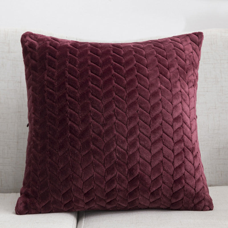 Flannel Solid Color Throw Pillow Sofa Cover Cushion Cover Nordic Style Simple Style - [[{"value":"{{ Babyvera Babyvera  }}"}]]