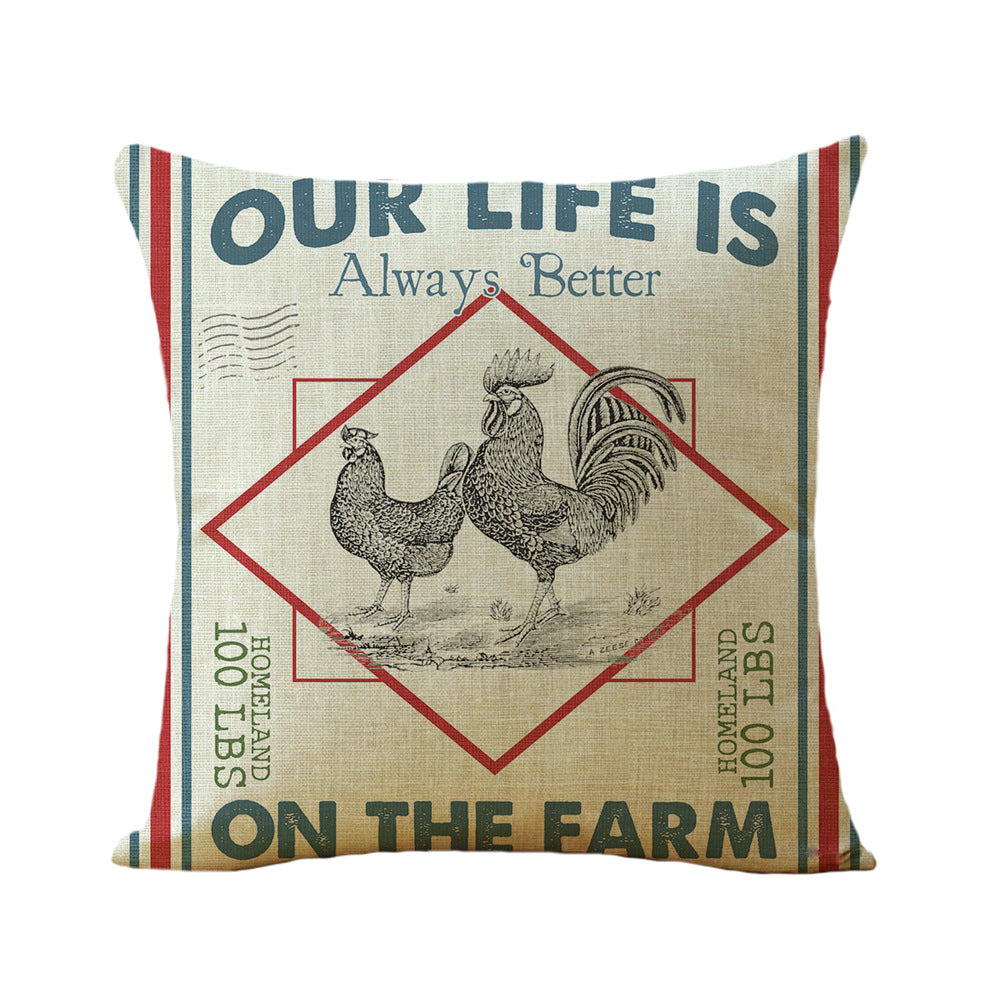 American Farm Style Car Sofa Linen Pillow - [[{"value":"{{ Babyvera Babyvera  }}"}]]