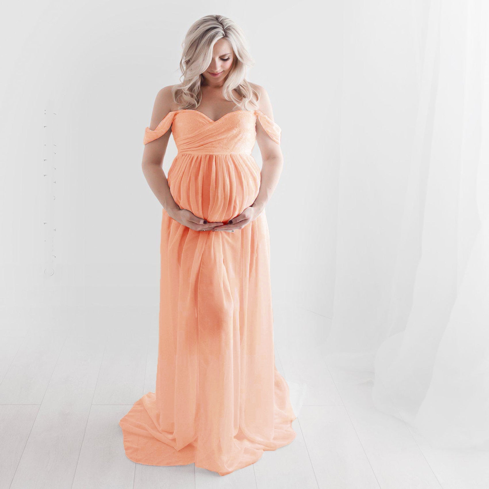 Maternity Photo Dress Front  Mopping Foor Long Skirt Dress - [[{"value":"{{ Babyvera Babyvera  }}"}]]
