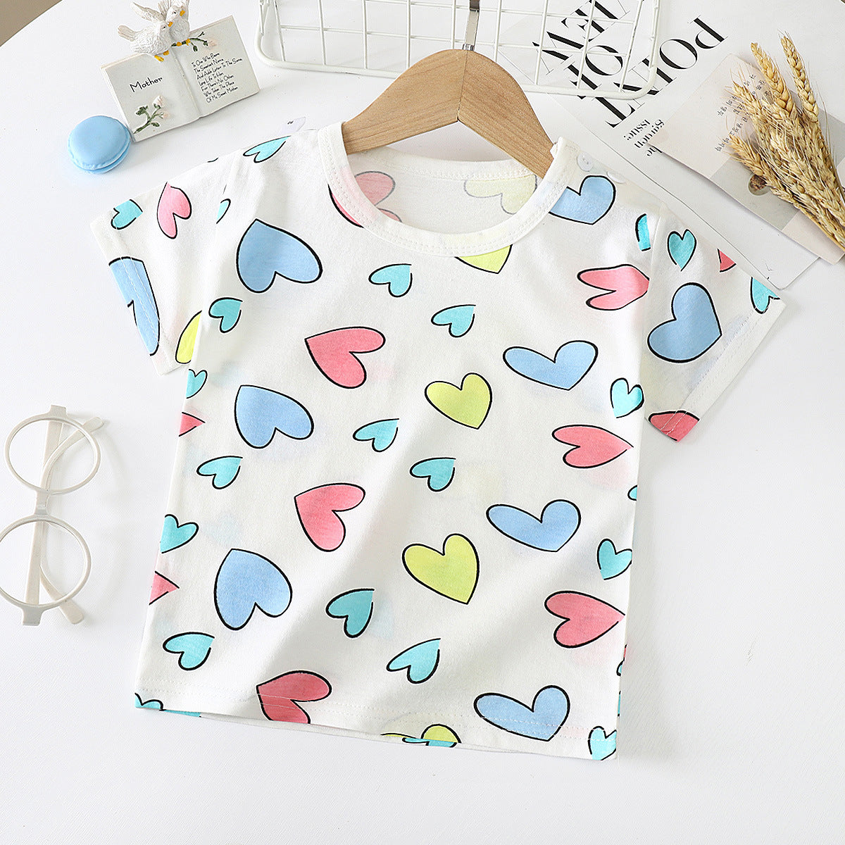 Children's Short-sleeved T-shirt cotton Baby Half-sleeved Bottoming Shirt - [[{"value":"{{ Babyvera Babyvera  }}"}]]