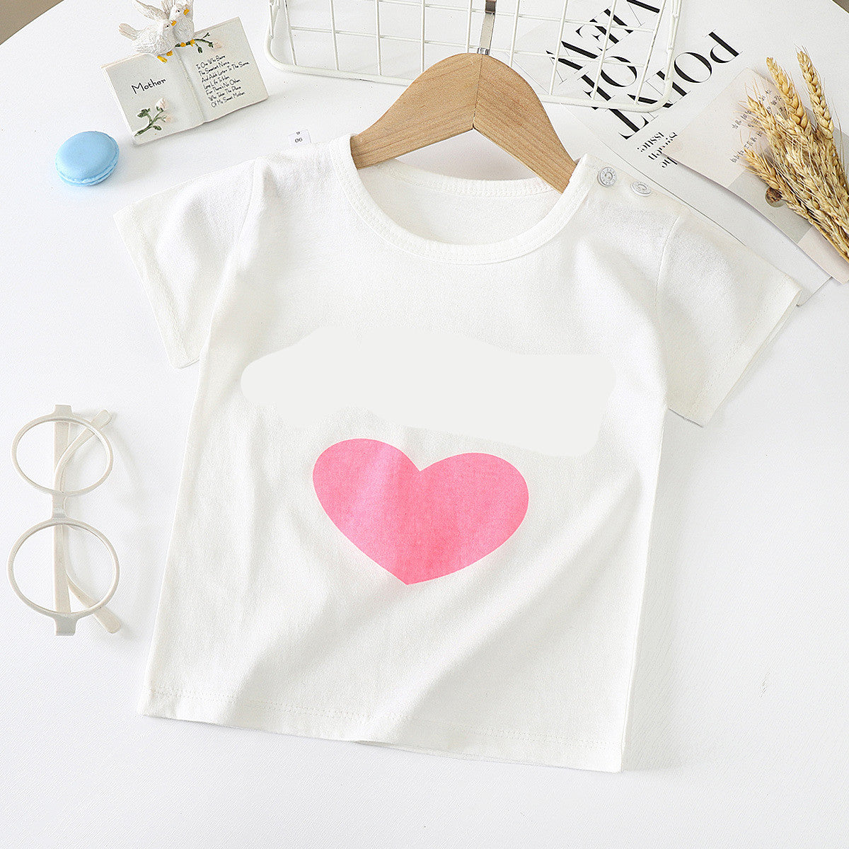 Children's Short-sleeved T-shirt cotton Baby Half-sleeved Bottoming Shirt - [[{"value":"{{ Babyvera Babyvera  }}"}]]