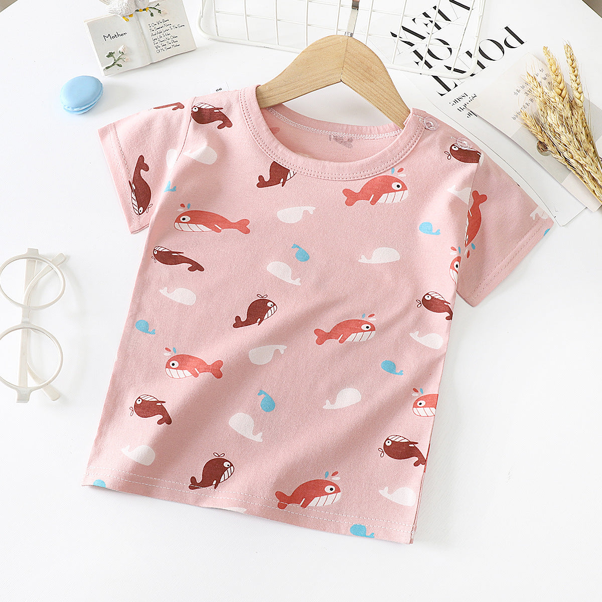 Children's Short-sleeved T-shirt cotton Baby Half-sleeved Bottoming Shirt - [[{"value":"{{ Babyvera Babyvera  }}"}]]
