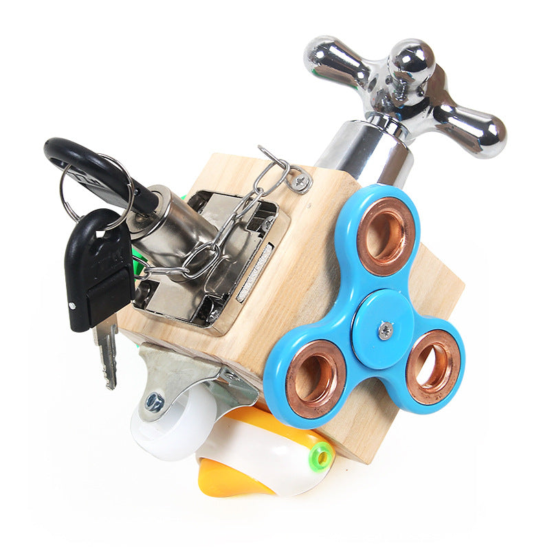 Wooden Busy Block Children Montessori - [[{"value":"{{ Babyvera Babyvera  }}"}]]