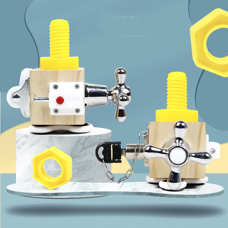 Wooden Busy Block Children Montessori - [[{"value":"{{ Babyvera Babyvera  }}"}]]