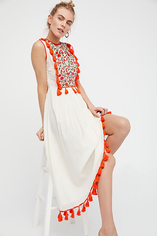 Bohemian Embroidered Floral Fringe Sleeveless Vest Dress - [[{"value":"{{ Babyvera Babyvera  }}"}]]