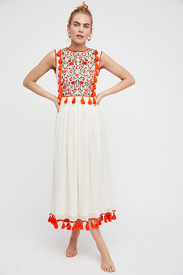 Bohemian Embroidered Floral Fringe Sleeveless Vest Dress - [[{"value":"{{ Babyvera Babyvera  }}"}]]