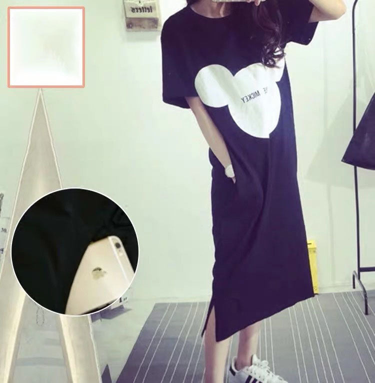 Spring And Summer Confinement Clothing Cartoon Breastfeeding Dress Nursing Clothing Pregnant Women Pajamas Postpartum Outing Hot Mom Large Size Dress - [[{"value":"{{ Babyvera Babyvera  }}"}]]