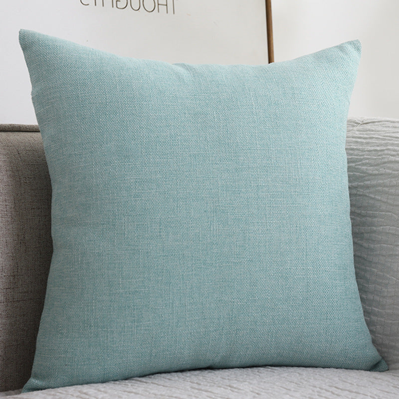 Plain Cotton Linen Sofa Cushion Thickened Square Pillow - [[{"value":"{{ Babyvera Babyvera  }}"}]]