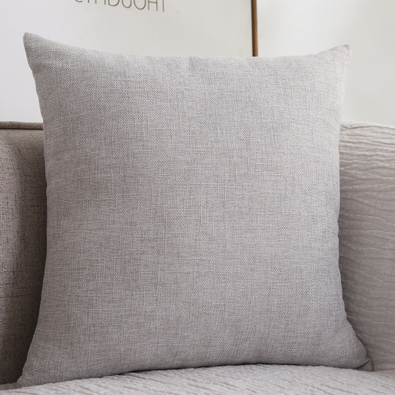 Plain Cotton Linen Sofa Cushion Thickened Square Pillow - [[{"value":"{{ Babyvera Babyvera  }}"}]]