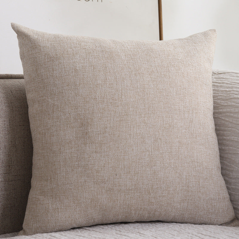 Plain Cotton Linen Sofa Cushion Thickened Square Pillow - [[{"value":"{{ Babyvera Babyvera  }}"}]]