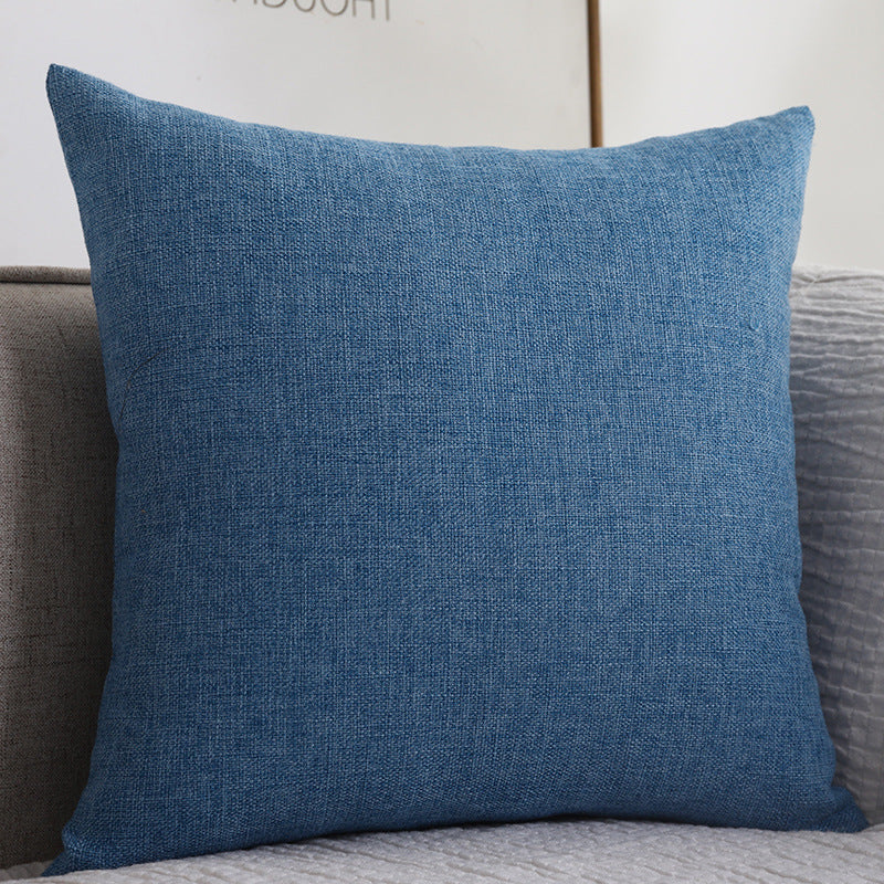 Plain Cotton Linen Sofa Cushion Thickened Square Pillow - [[{"value":"{{ Babyvera Babyvera  }}"}]]