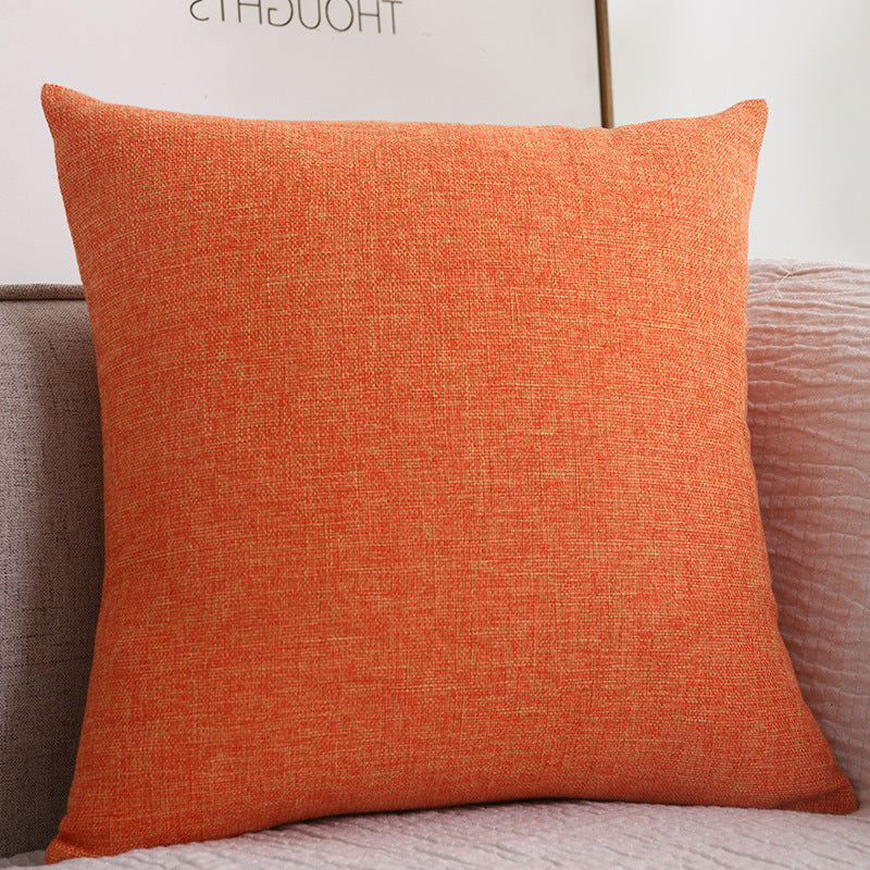Plain Cotton Linen Sofa Cushion Thickened Square Pillow - [[{"value":"{{ Babyvera Babyvera  }}"}]]