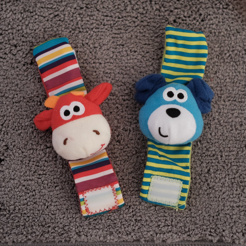 0-12 Months Soft Animal Rattle Infant Newborn Plush Sock Baby Toy Wrist Strap Baby Foot Socks - [[{"value":"{{ Babyvera Babyvera  }}"}]]