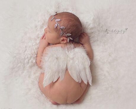 Newbornx Photography Props White Angel Wing Baby - [[{"value":"{{ Babyvera Babyvera  }}"}]]