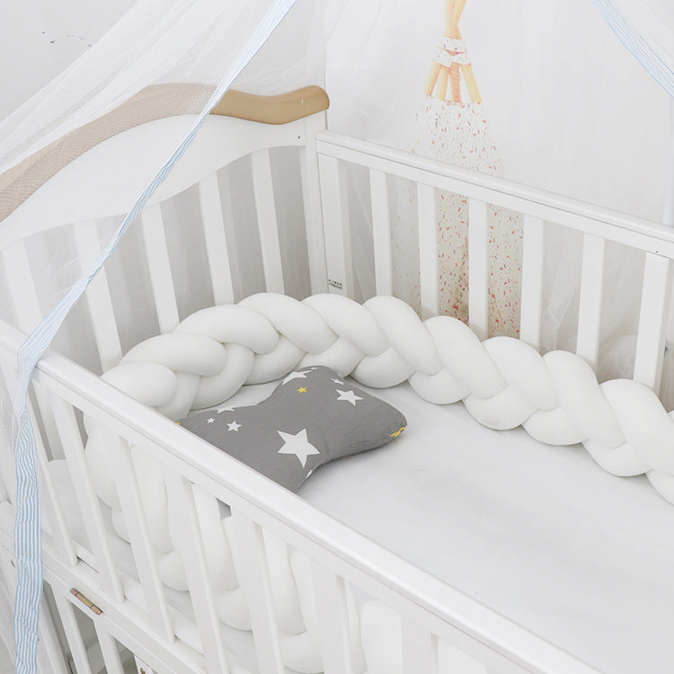 Baby Bumper Bed Braid Knot Pillow Cushion Bumper for Infant cuna Bebe lit Crib Protector Cot Bumper Room Decor - [[{"value":"{{ Babyvera Babyvera  }}"}]]