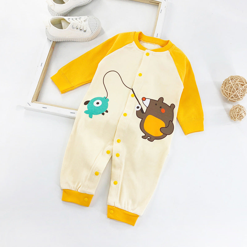 Newborn Baby One-Piece Romper Three-Month Baby Outing Clothes - [[{"value":"{{ Babyvera Babyvera  }}"}]]