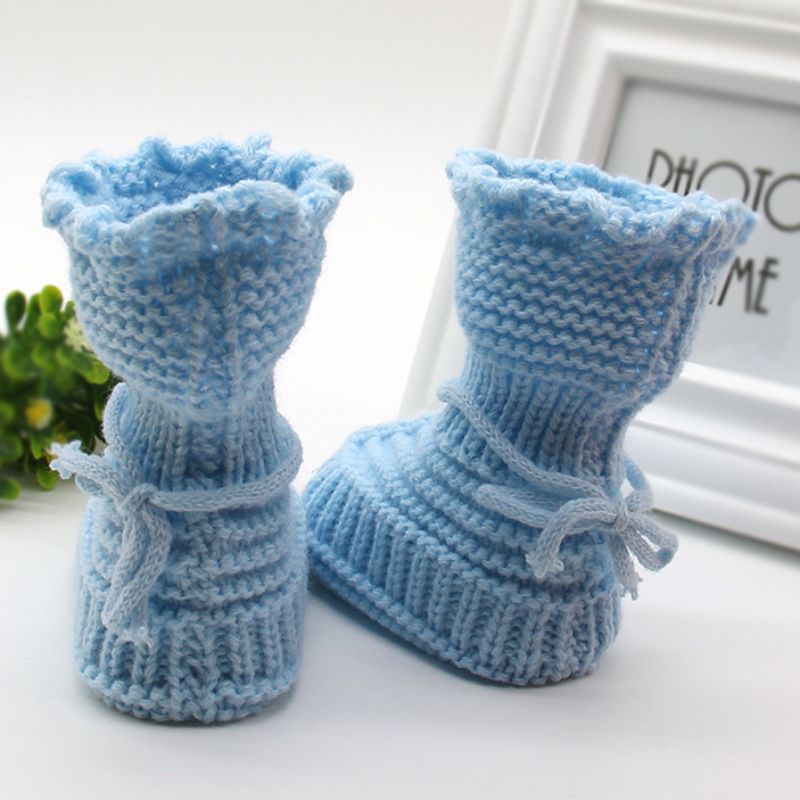 Male and female Babies Handmade Knitted Wool Soft Bottom Babies - [[{"value":"{{ Babyvera Babyvera  }}"}]]