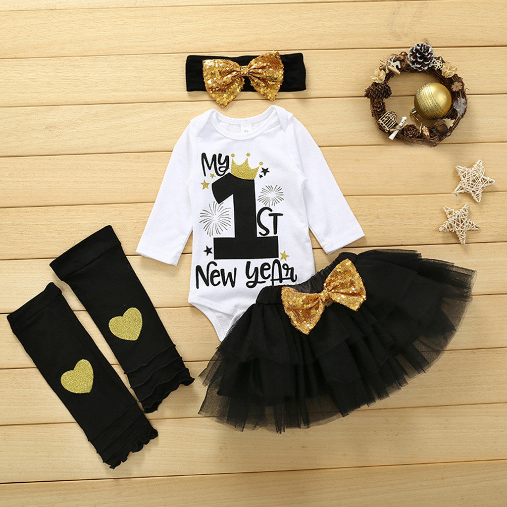 0-24M First Christmas Baby Girl Newborn Winter Clothes My 1s - [[{"value":"{{ Babyvera Babyvera  }}"}]]