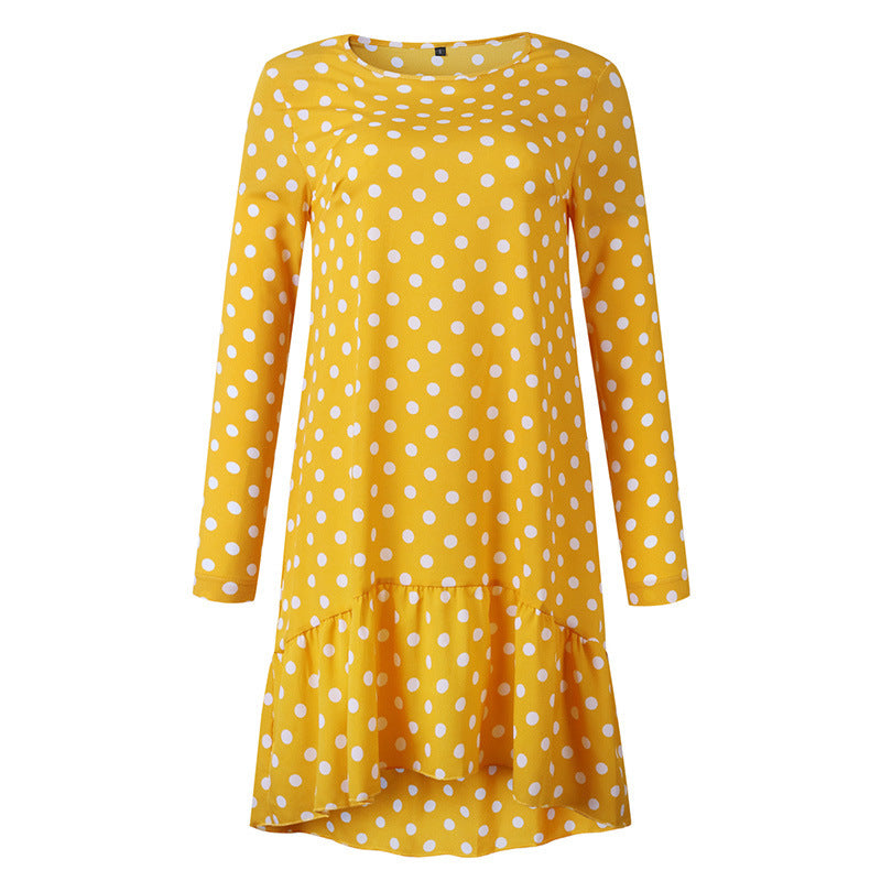 Irregular mid-wave dot dresses - [[{"value":"{{ Babyvera Babyvera  }}"}]]