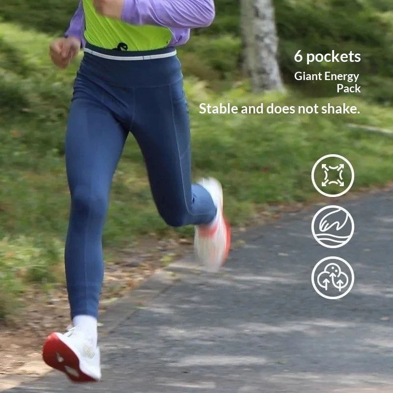 Six-Pocket Marathon Jogging Training Sports Running Fitness Yoga Pants - [[{"value":"{{ Babyvera Babyvera  }}"}]]