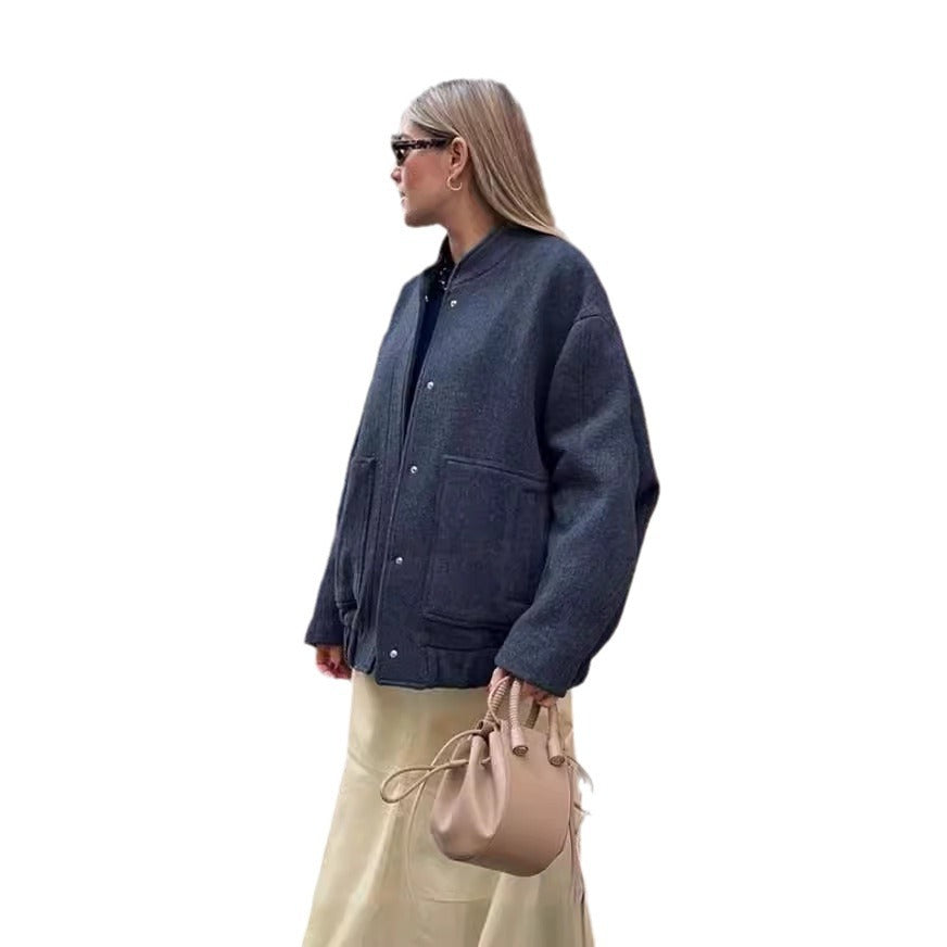 Woolen Coat For Women Korean Style - [[{"value":"{{ Babyvera Babyvera  }}"}]]