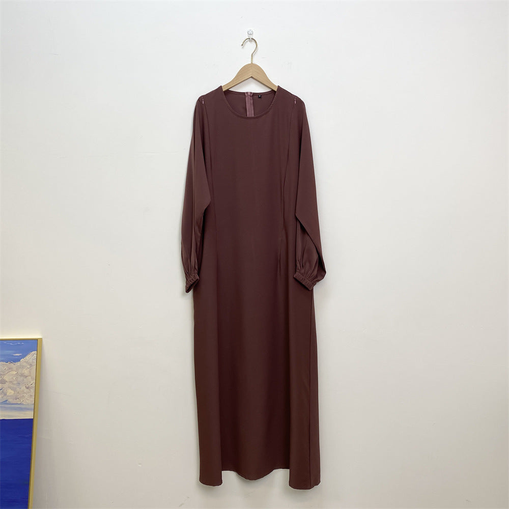 Fashion Nursing Clothes Muslim Long Sleeve Slim Fit Dress - [[{"value":"{{ Babyvera Babyvera  }}"}]]