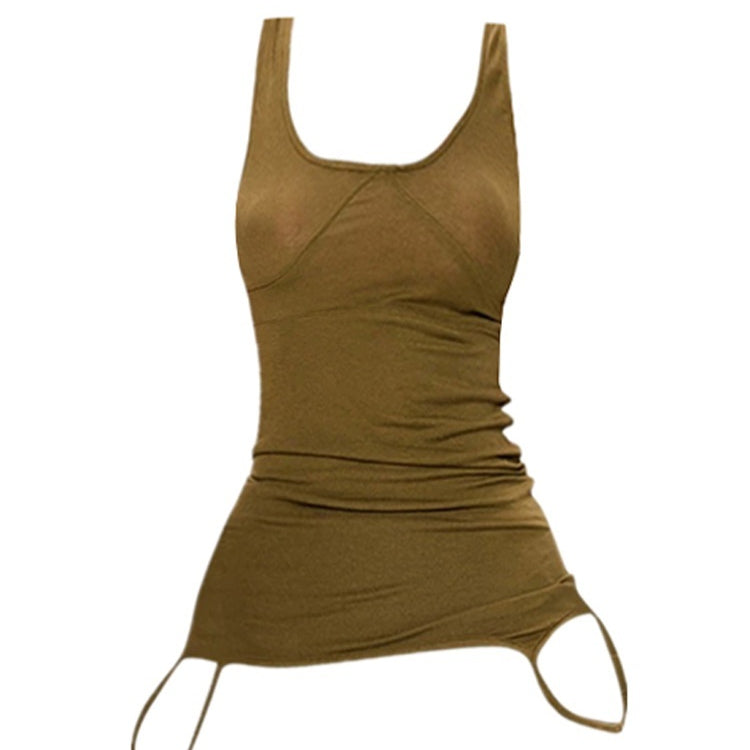 Green Knitted Double-strap Vest Slimming Top For Women - [[{"value":"{{ Babyvera Babyvera  }}"}]]