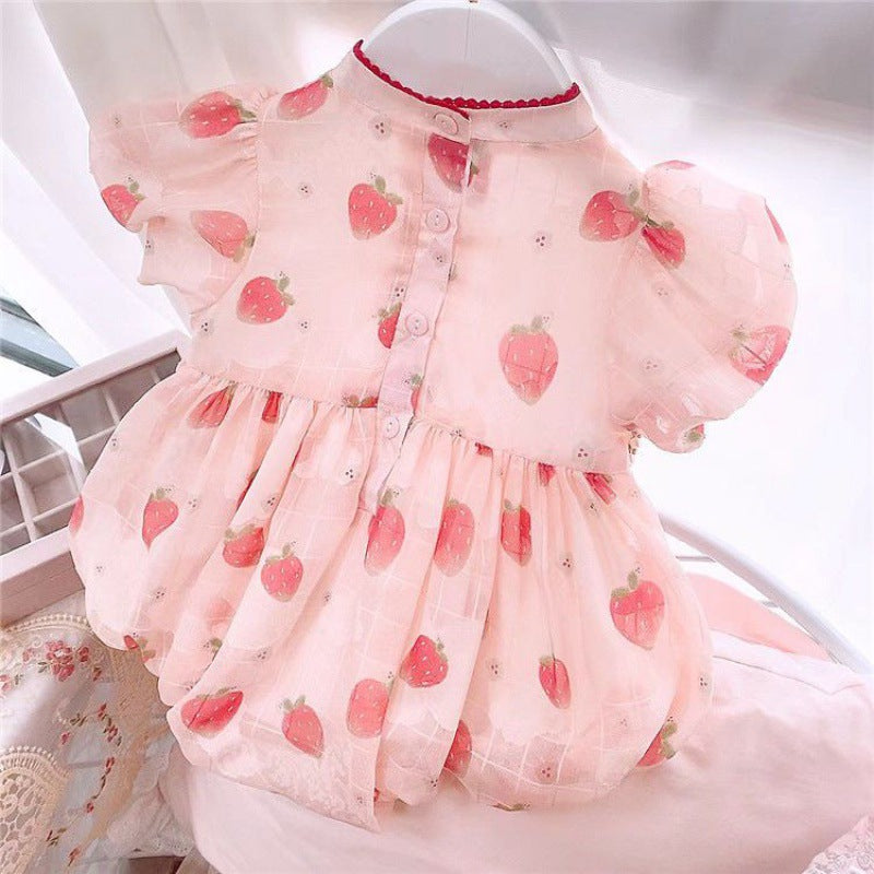Newborn Baby Girl Jumpsuit One Month Old Princess Romper - [[{"value":"{{ Babyvera Babyvera  }}"}]]