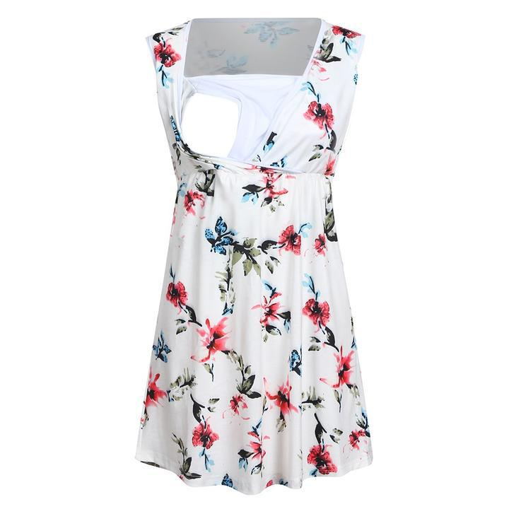 Pregnant Women Floral Printed Vest Maternity - [[{"value":"{{ Babyvera Babyvera  }}"}]]