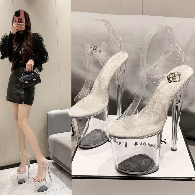 2022 Waterproof Platform Casual Wedding Fashion Women's High Heel Sandals - Babyvera
