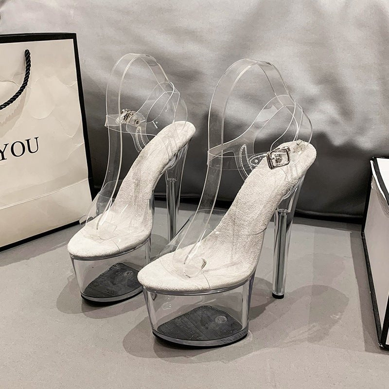2022 Waterproof Platform Casual Wedding Fashion Women's High Heel Sandals - Babyvera