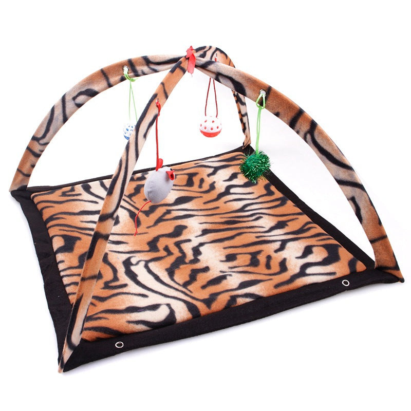 Cartoon Cat Play Tent Multifunctional Cat Hammocks Kitten Sleep Bed Foldable Cat Mat with Balls Cat Play House Toy - [[{"value":"{{ Babyvera Babyvera  }}"}]]