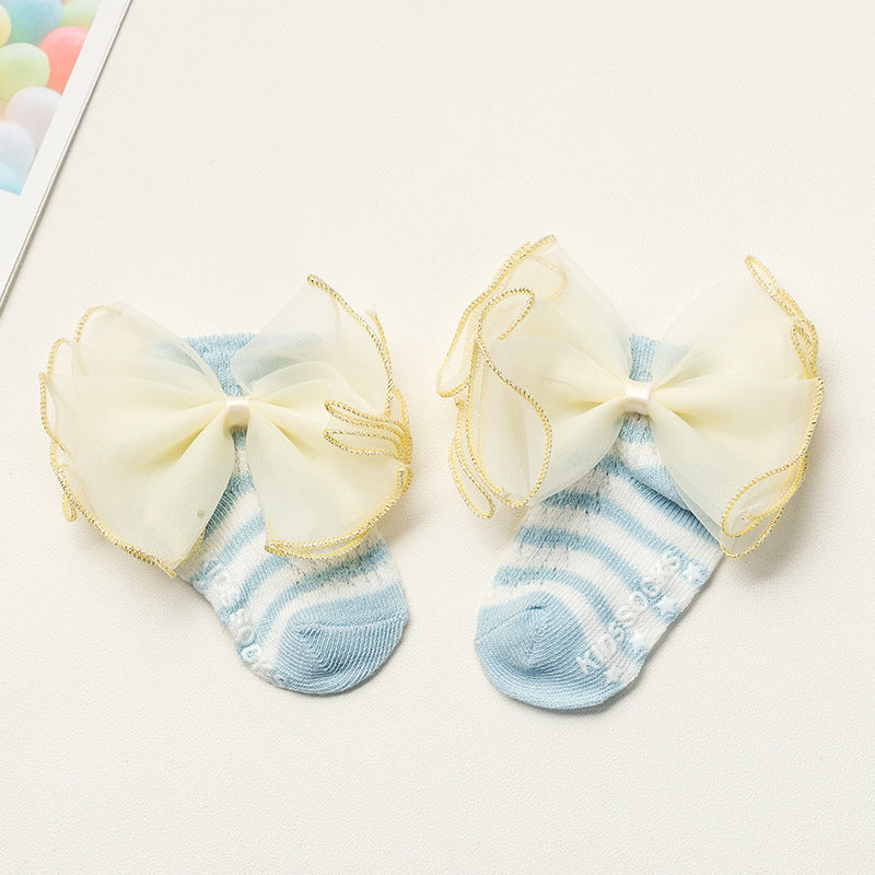Summer Newborns 0-6-12 Months Bowknot Cotton Socks - [[{"value":"{{ Babyvera Babyvera  }}"}]]