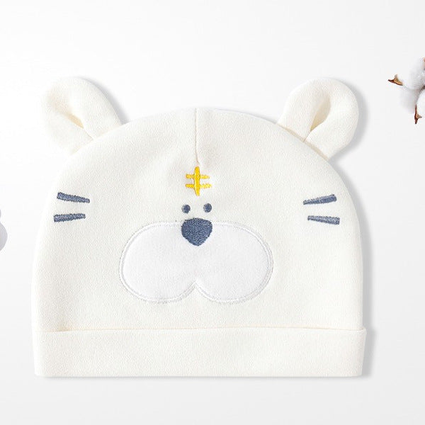 Cute Tiger Baby Hat Cotton Newborn Fetal Cap 0-6 Months Baby Fontanelle Protection - [[{"value":"{{ Babyvera Babyvera  }}"}]]