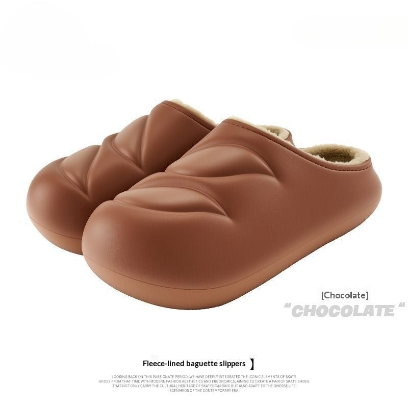 Women's Indoor Slippers With Bread-shaped Plush Lining And Soft Soles - [[{"value":"{{ Babyvera Babyvera  }}"}]]