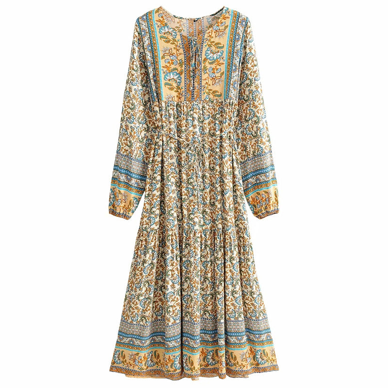 Floral lace-up dresses - [[{"value":"{{ Babyvera Babyvera  }}"}]]