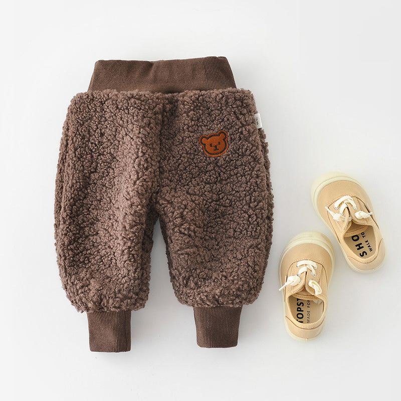 Baby Fleece Large PP Lamb Fleece Outer Wear Pants - [[{"value":"{{ Babyvera Babyvera  }}"}]]