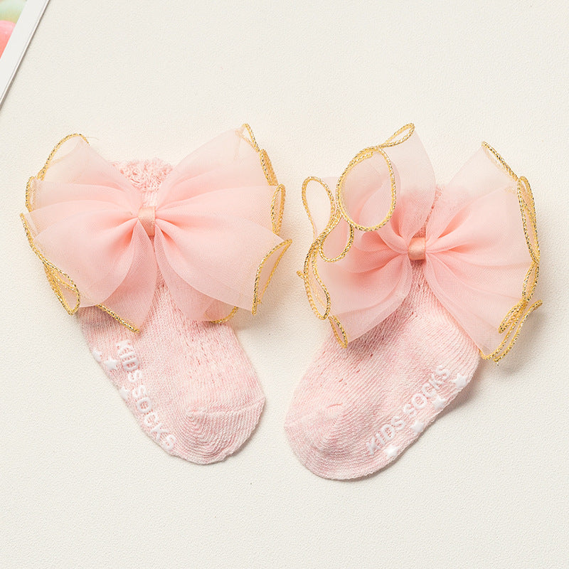 Summer Newborns 0-6-12 Months Bowknot Cotton Socks - [[{"value":"{{ Babyvera Babyvera  }}"}]]