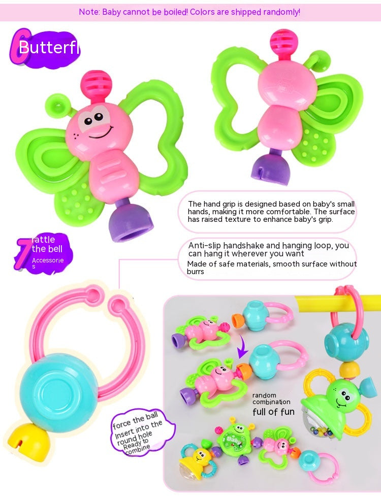 Baby Toys 3-6-12 Months Newborn Rattle 0-1 Year Old Baby Early Childhood Education Toddler Rattle Teether - [[{"value":"{{ Babyvera Babyvera  }}"}]]