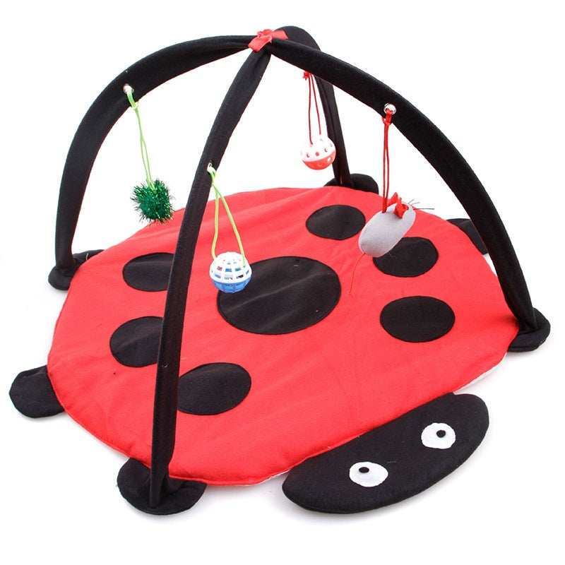 Cartoon Cat Play Tent Multifunctional Cat Hammocks Kitten Sleep Bed Foldable Cat Mat with Balls Cat Play House Toy - [[{"value":"{{ Babyvera Babyvera  }}"}]]