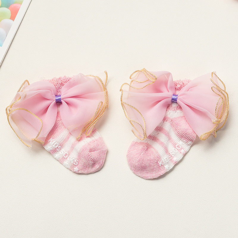 Summer Newborns 0-6-12 Months Bowknot Cotton Socks - [[{"value":"{{ Babyvera Babyvera  }}"}]]