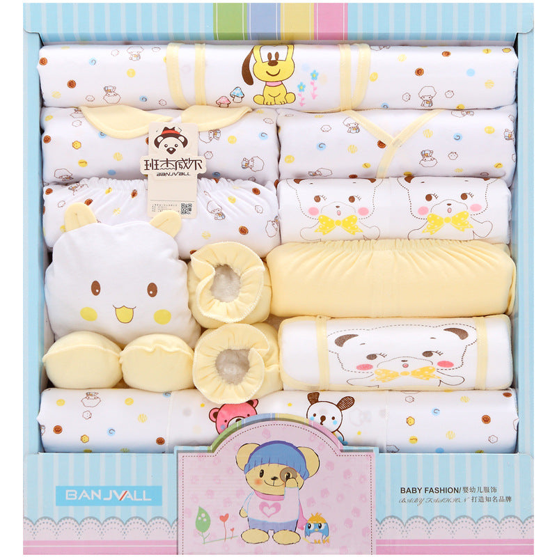 18-piece Cotton Newborn Gift Box Baby Clothes Set Newborn Baby Underwear Supplies - [[{"value":"{{ Babyvera Babyvera  }}"}]]