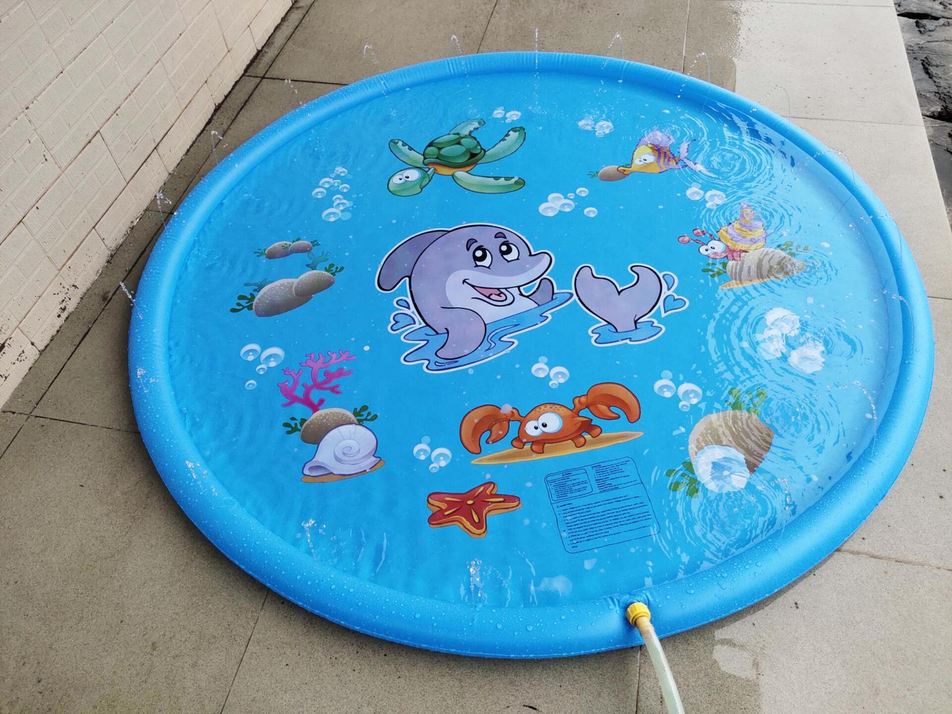 Durable Children's Water Spray Pool Mat Splash Sprinkle Play Pad Mat - [[{"value":"{{ Babyvera Babyvera  }}"}]]