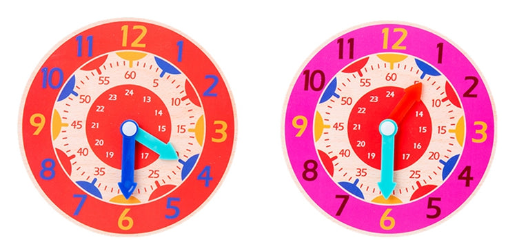 Children Montessori Wooden Clock Toy - [[{"value":"{{ Babyvera Babyvera  }}"}]]