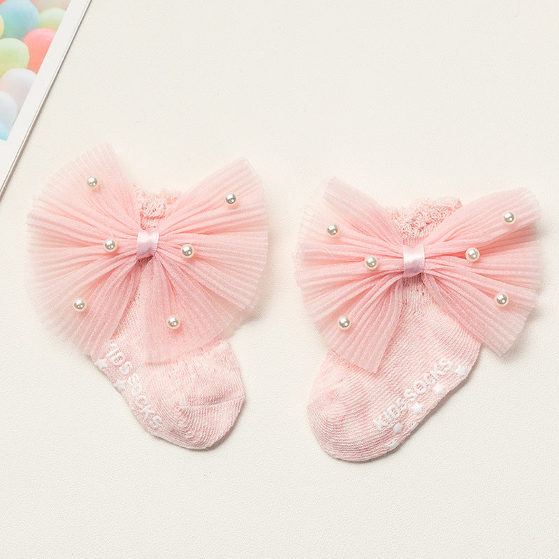 Summer Newborns 0-6-12 Months Bowknot Cotton Socks - [[{"value":"{{ Babyvera Babyvera  }}"}]]