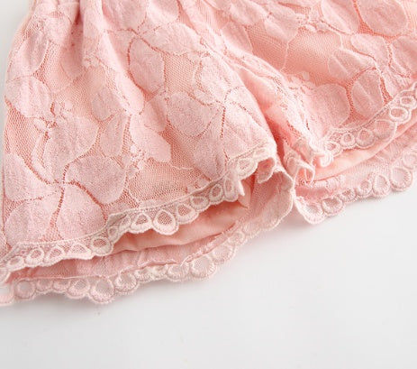 Lace shorts, girls' clothing, flower hot pants - [[{"value":"{{ Babyvera Babyvera  }}"}]]