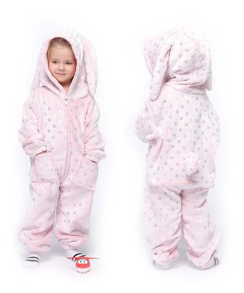 Flannel Children's Animal One-piece Pajamas - [[{"value":"{{ Babyvera Babyvera  }}"}]]