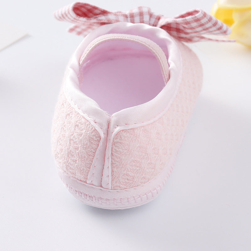 Newborn Baby 0-6-9 Months Soft Sole Toddler Shoes Hair Band Set - [[{"value":"{{ Babyvera Babyvera  }}"}]]