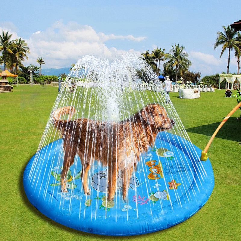 Pet Supplies Amazon's New Pet Water Spray Mat, Dog Children Outdoor Play Water Spray Mat, Summer Supplies - [[{"value":"{{ Babyvera Babyvera  }}"}]]